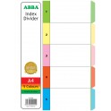ABBA A4 5 Part Paper Divider