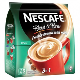 Nescafe 3 in 1 Rich Blend & Brew Premix Coffee 25sticks x 20g